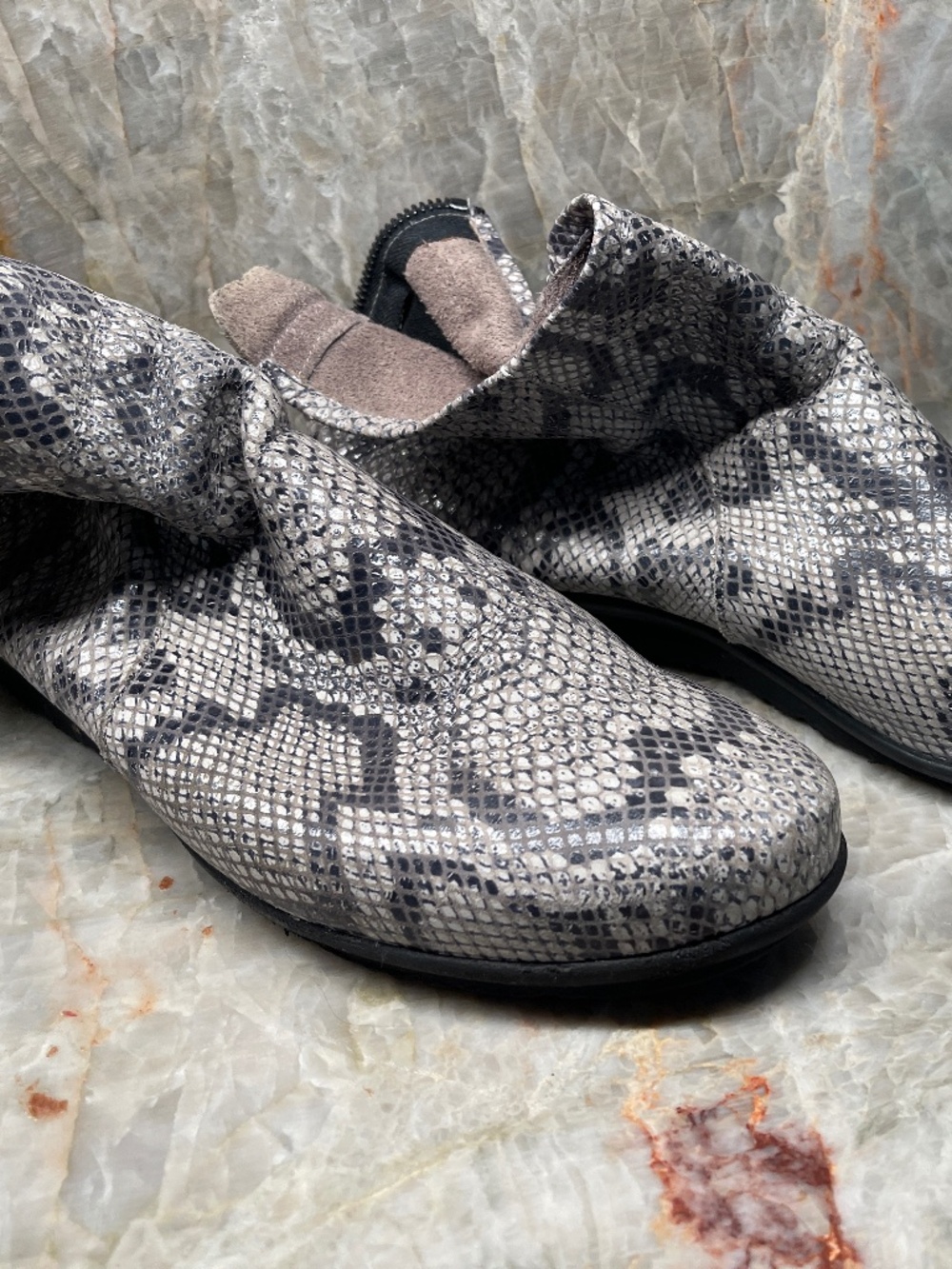 Arche Baryky snakeskin comfort boots 41 France Size 10 US